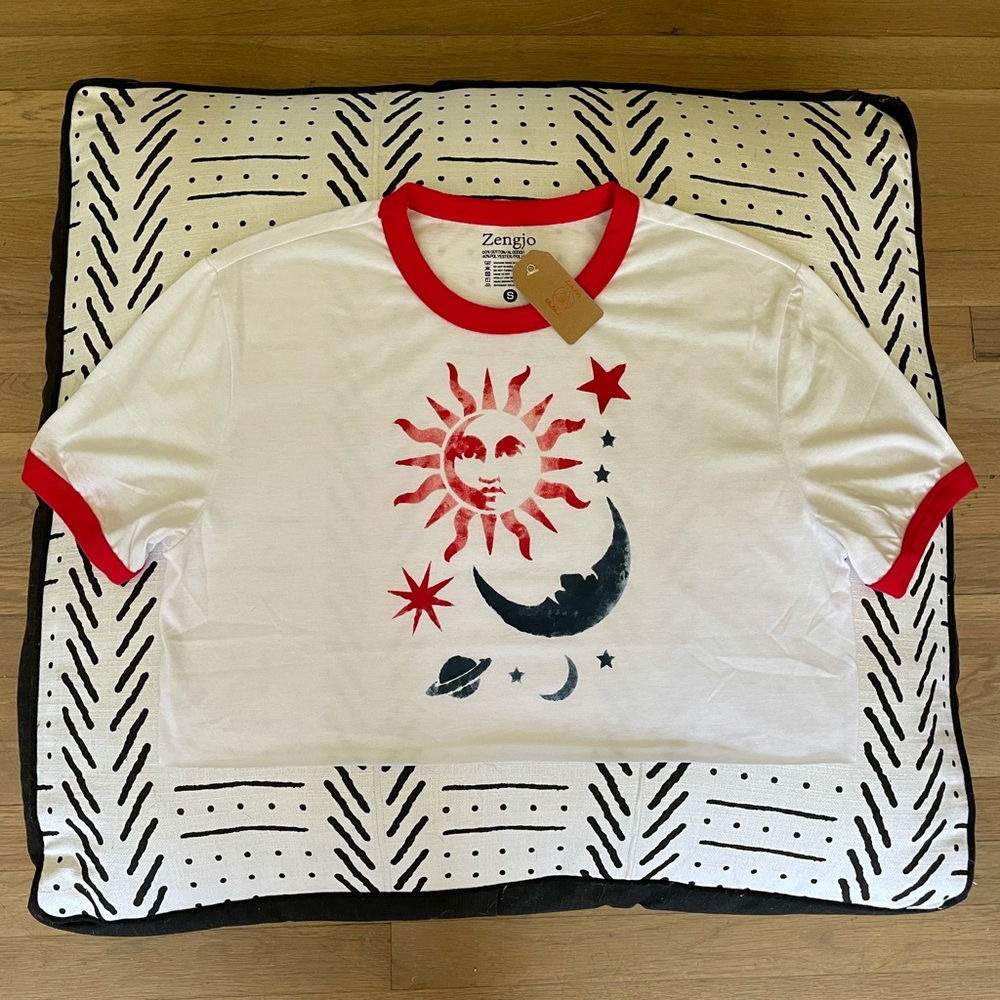 Sun & Moon Crop Top Tee